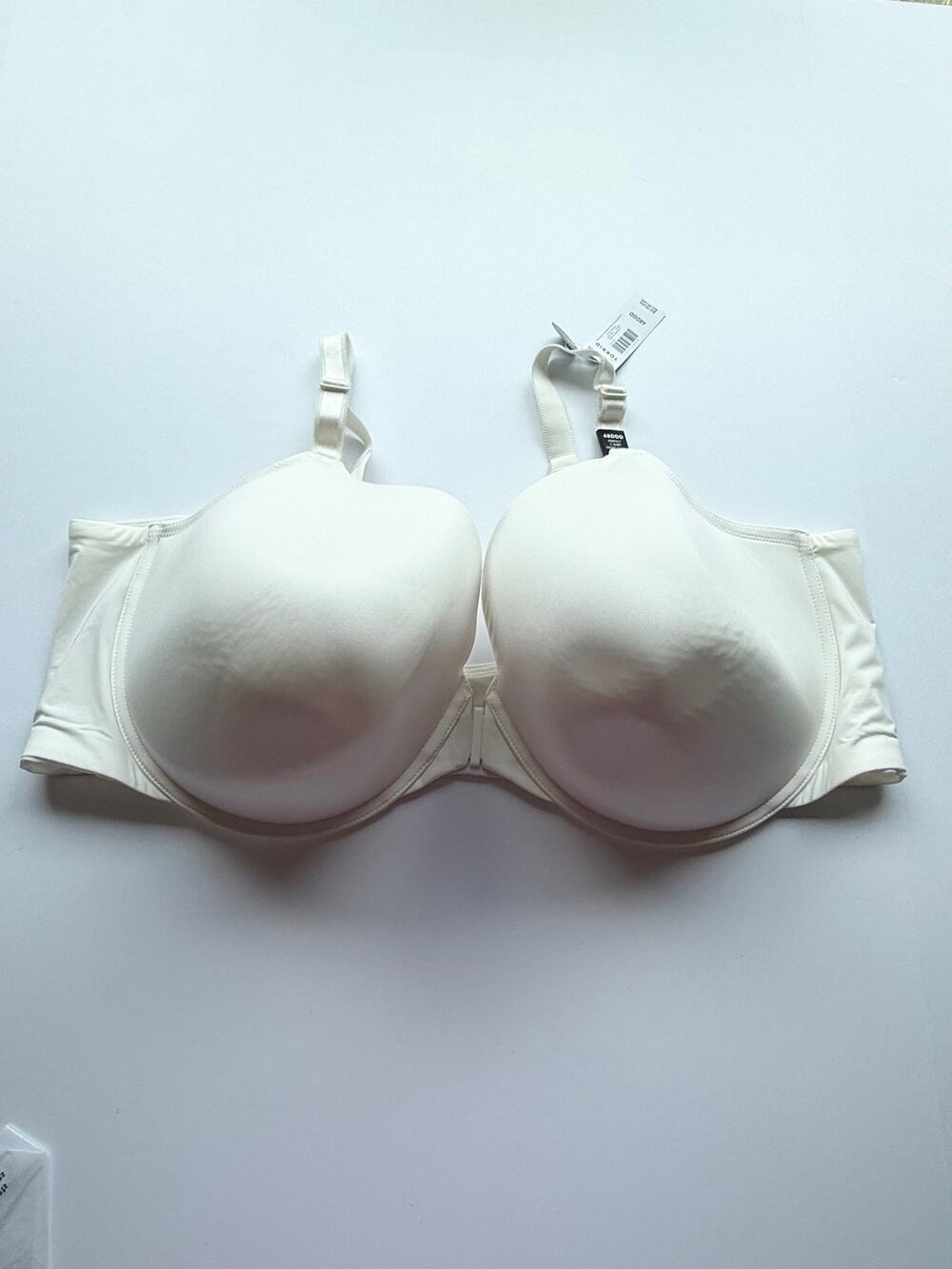 Torrid Perfect T-Shirt Bra Front Close Cloud Dancer NWT 48DDD